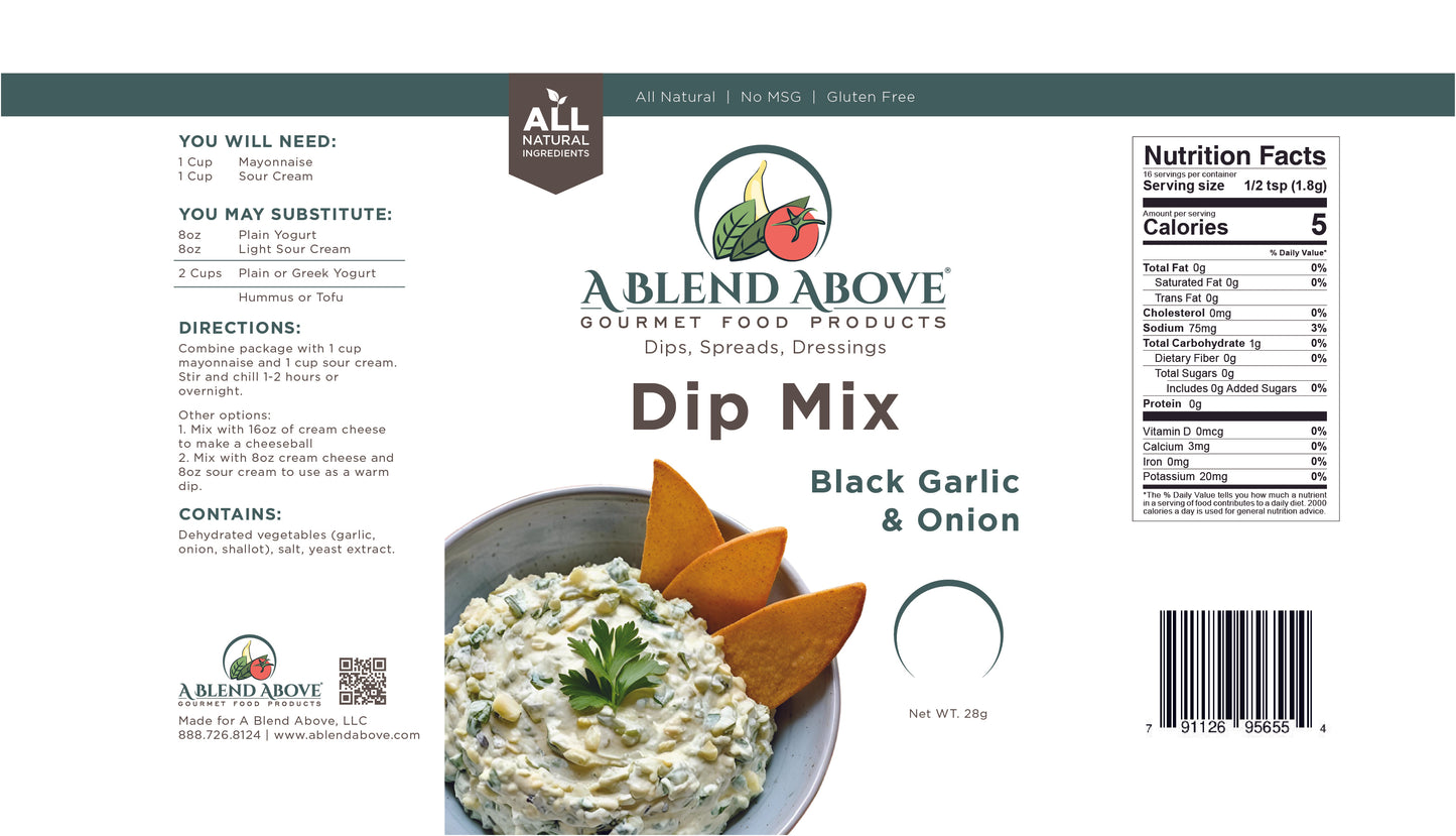 Black Garlic & Onion Dip Mix