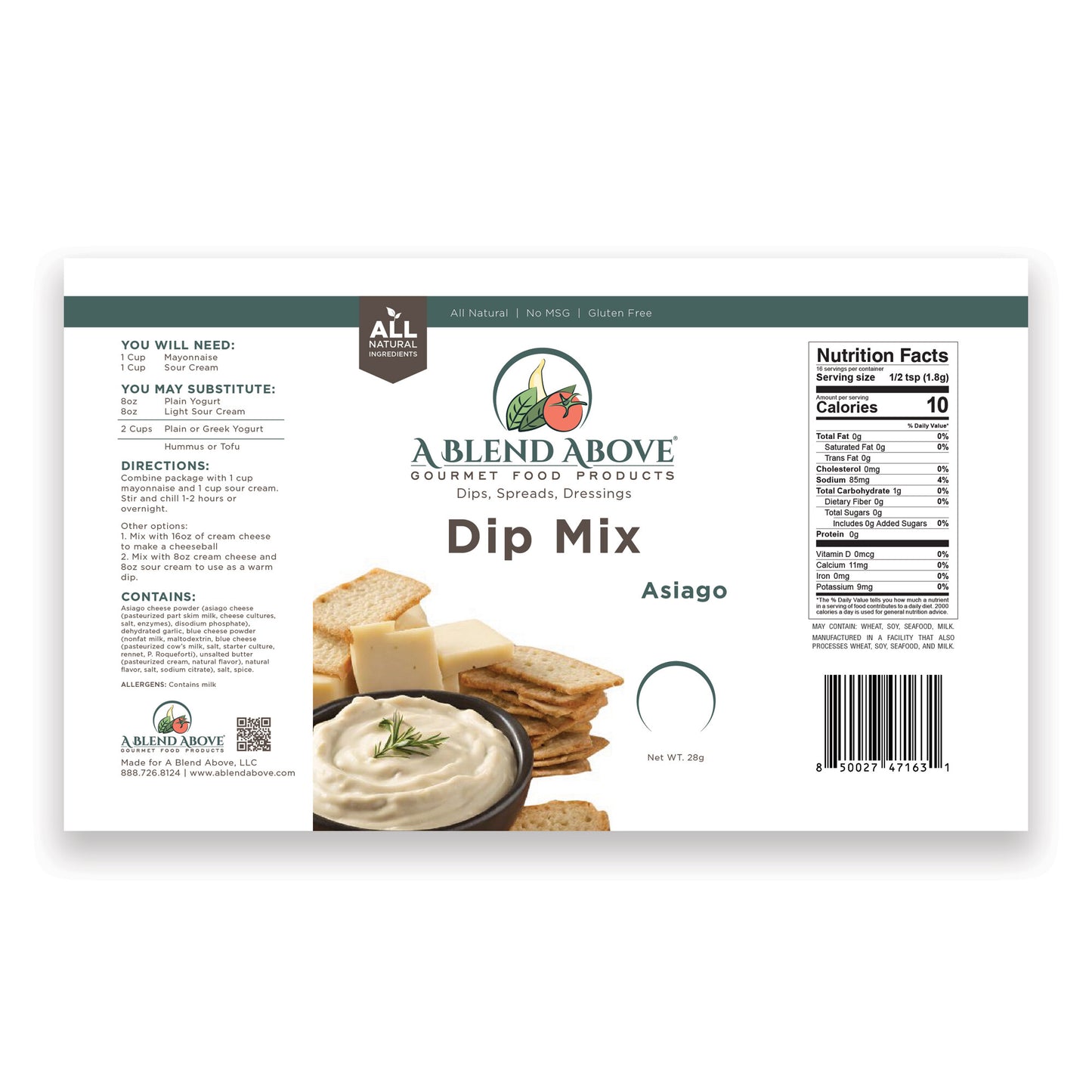 Asiago Dip Mix