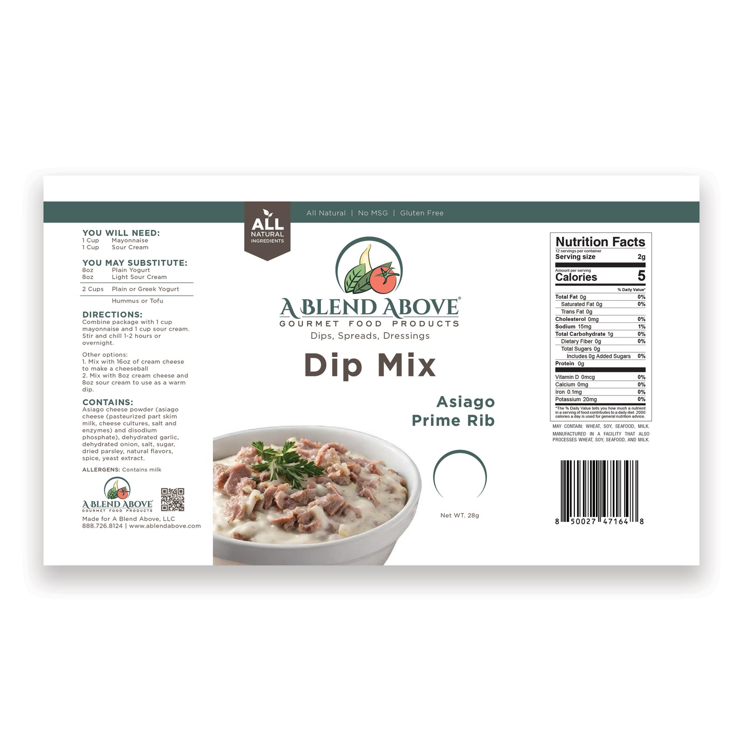 Asiago Prime Rib Dip Mix