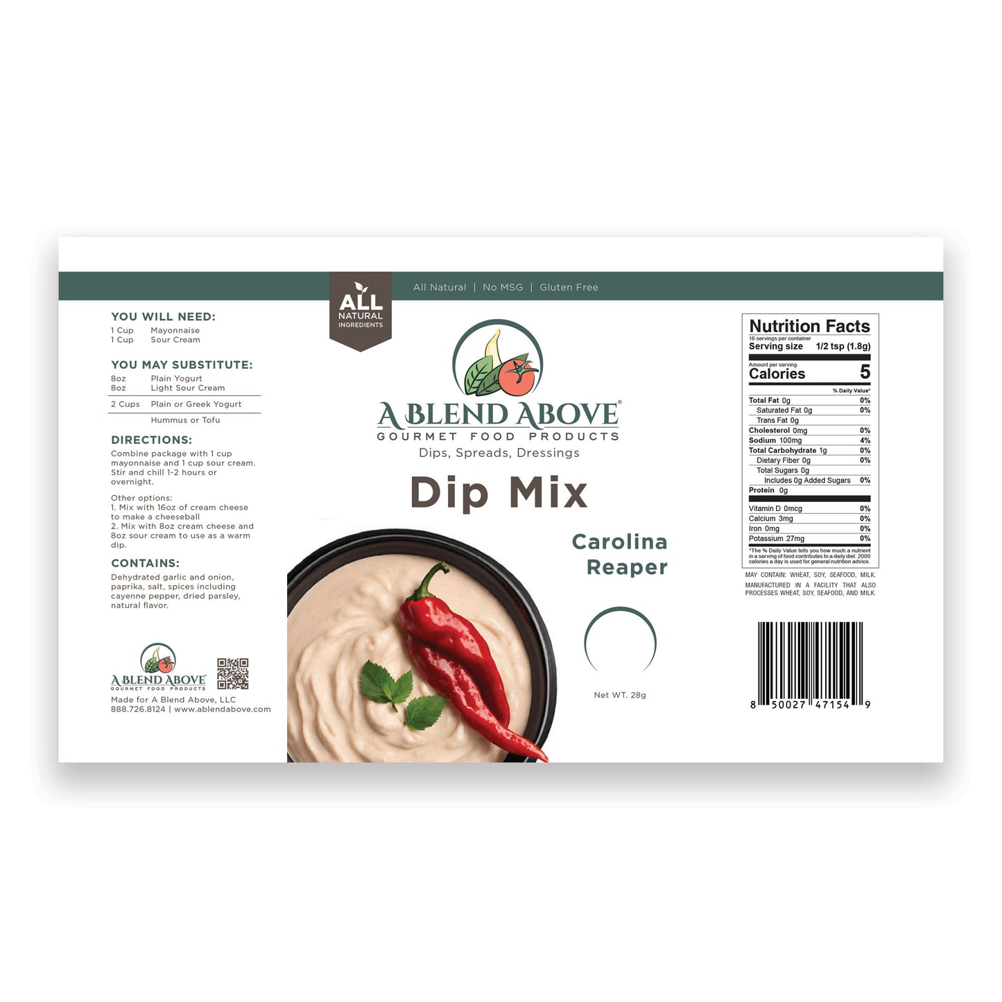 Carolina Reaper Dip Mix