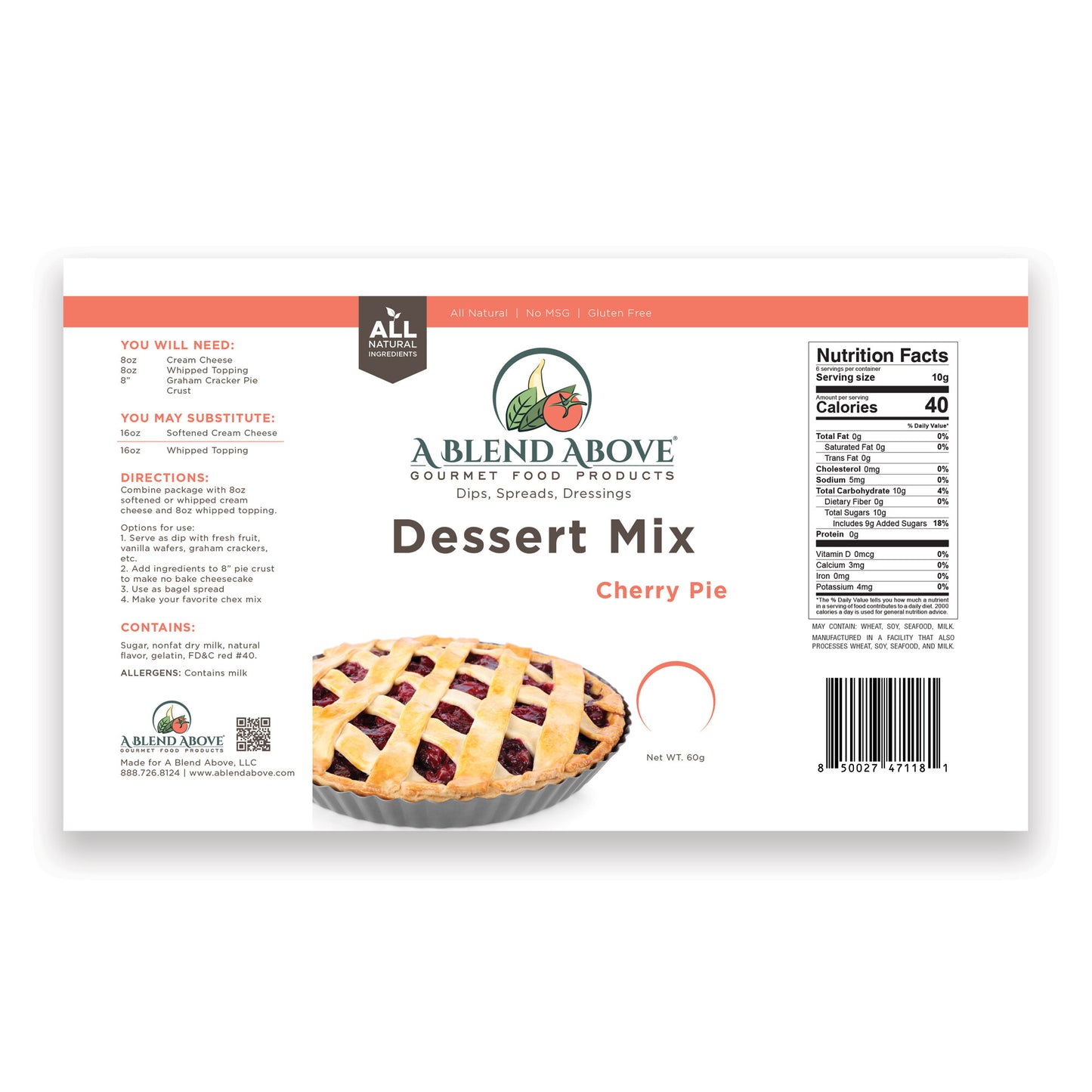 Cherry Pie Dessert Mix