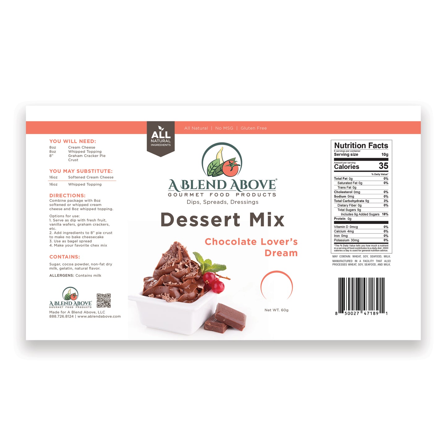 Chocolate Lover's Dream Dessert Mix