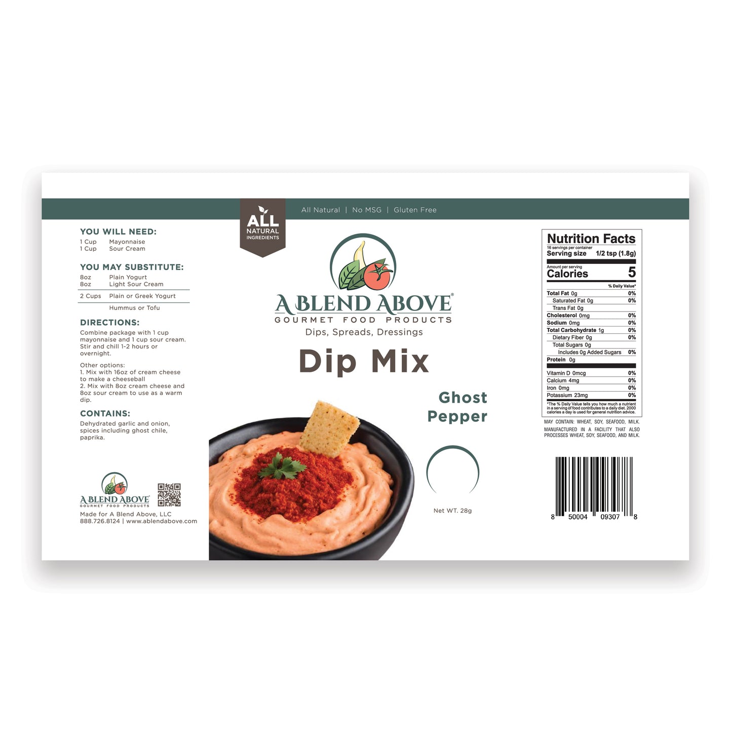 Ghost Pepper Dip Mix