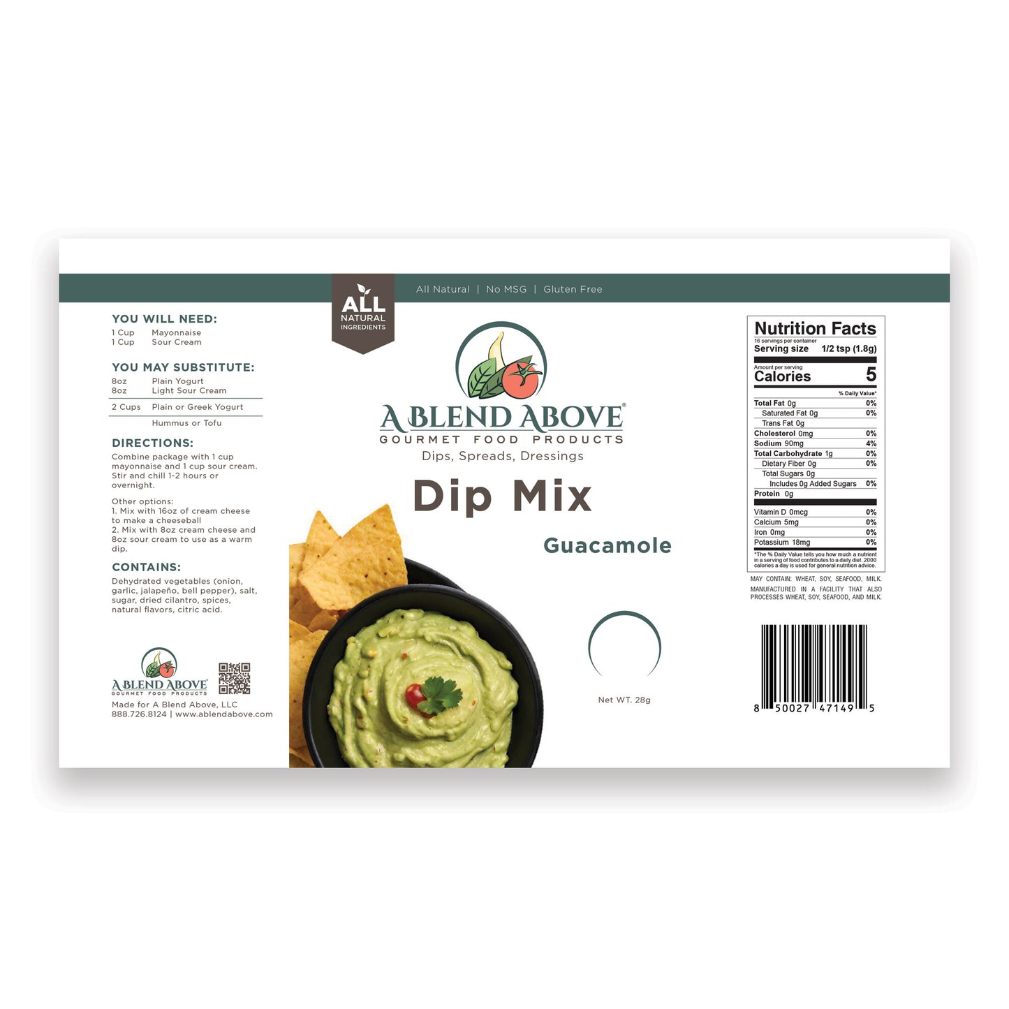 Guacamole Dip Mix