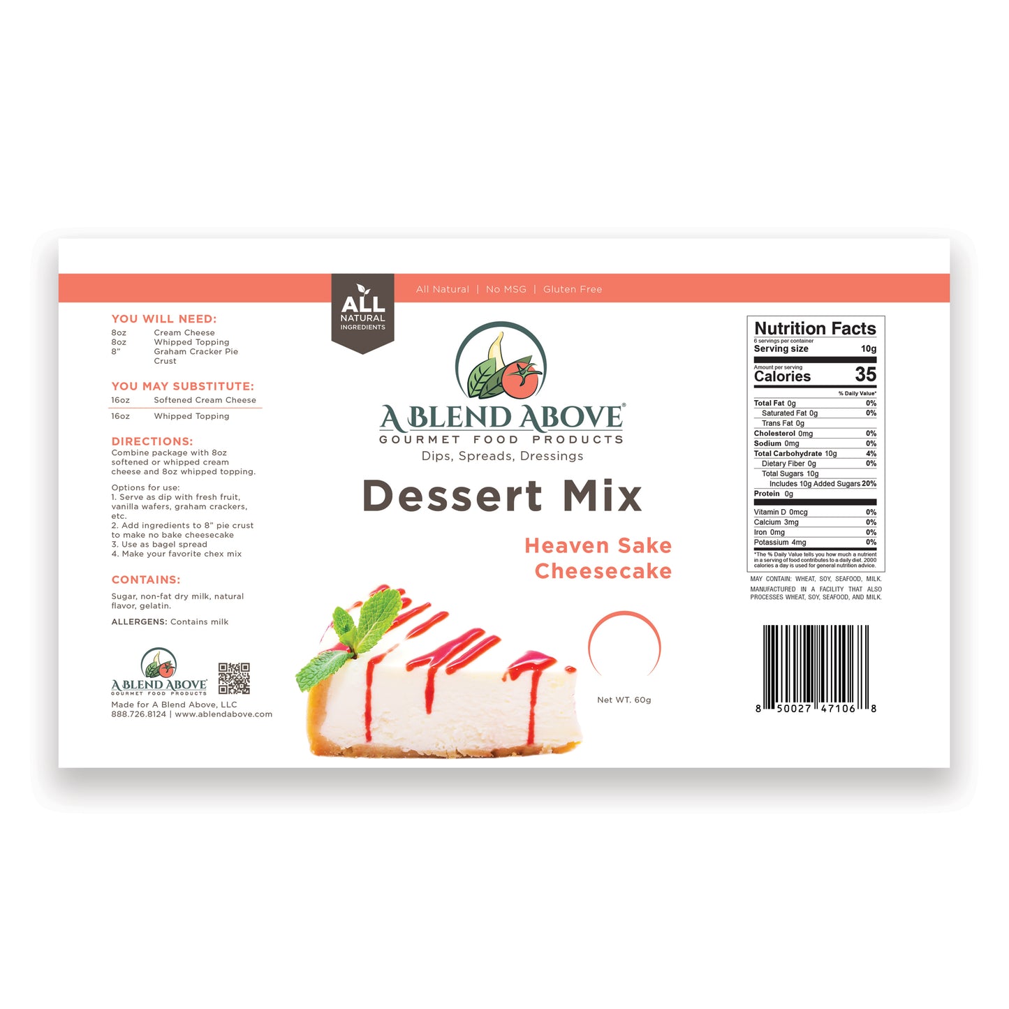 Heaven Sake Cheesecake