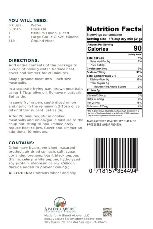 Italian Wedding Soup Mix