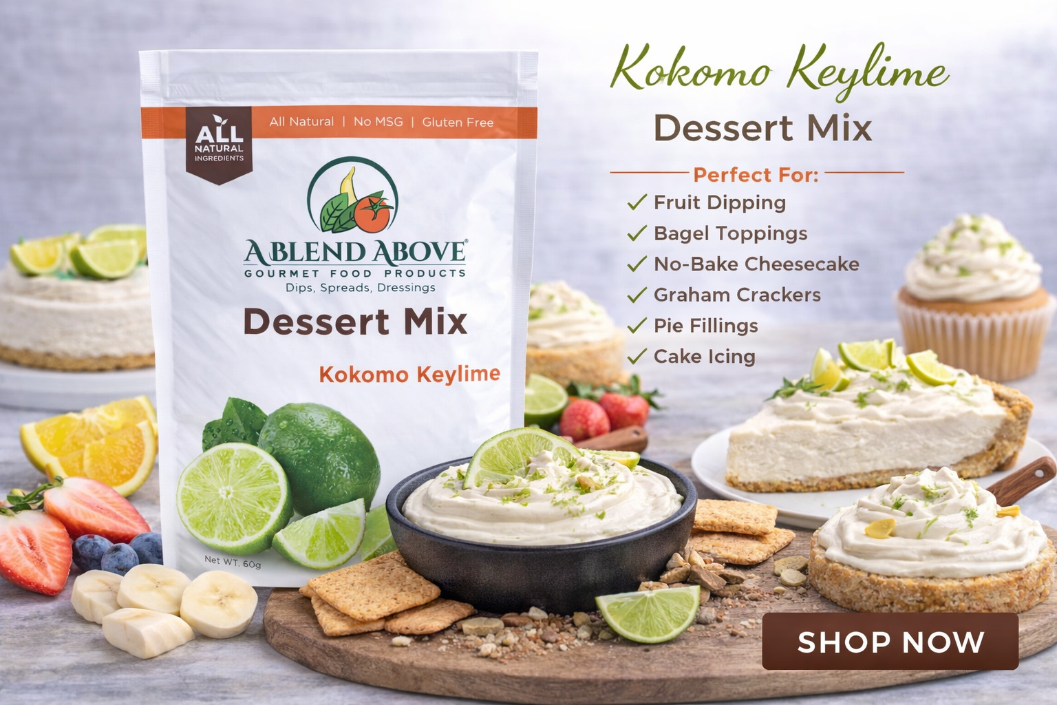 Kokomo Key Lime Mix - Tropical Citrus Dessert Blend – A Blend Above
