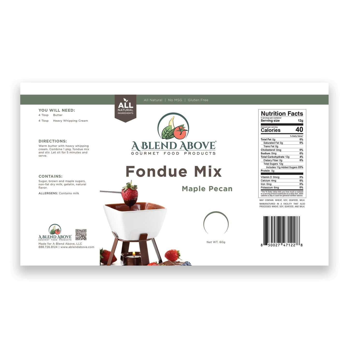 Maple Pecan Fondue Mix