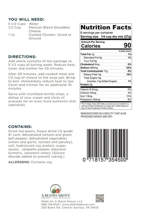 Mexican Tortilla Soup Mix