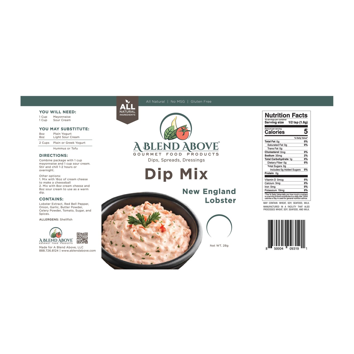 New England Lobster Dip Mix
