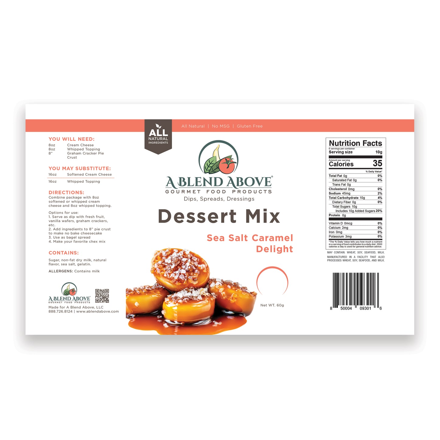 Sea Salt Caramel Delight Dessert Mix
