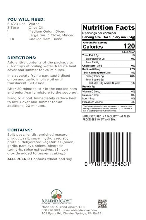 Split Pea & Lentil Soup Mix