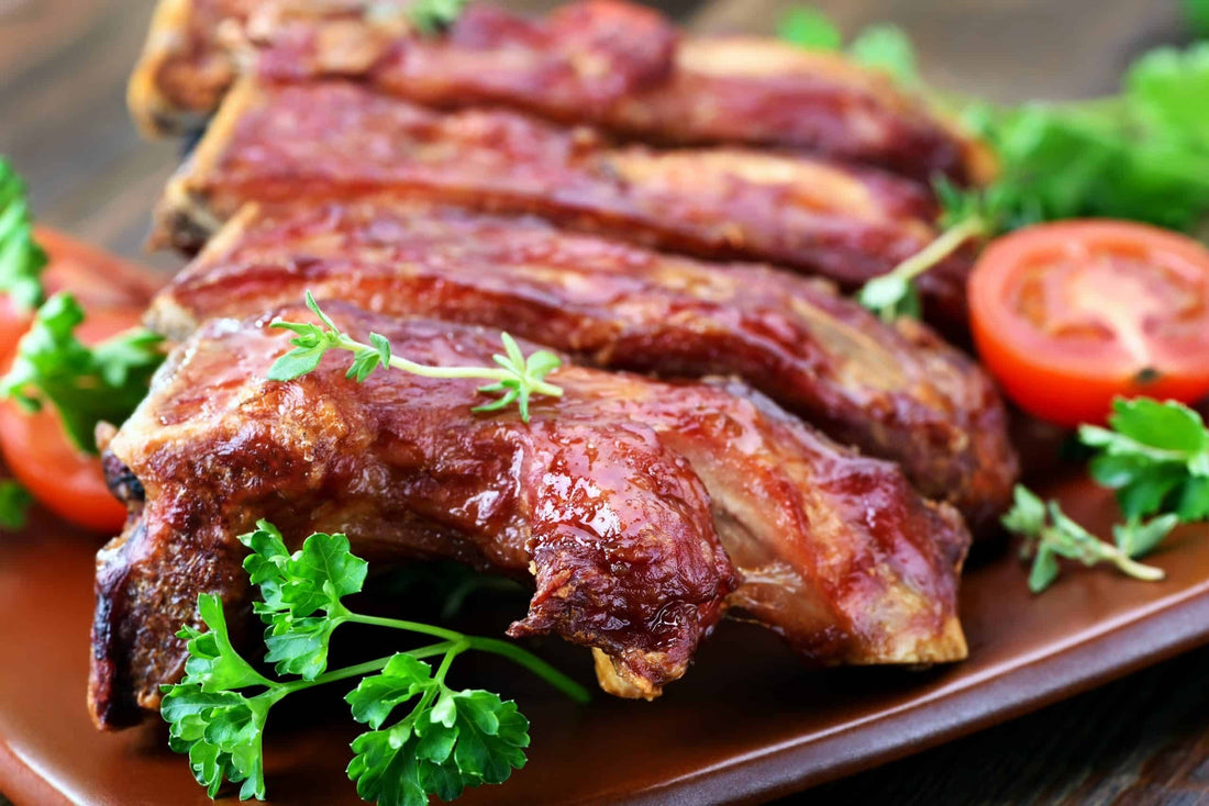 Grilled pork ribs