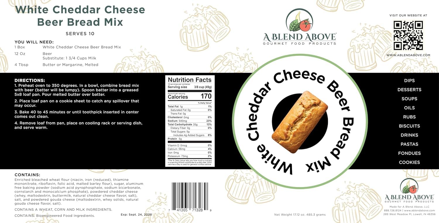 White Cheddar Cheese Beer Bread Mix