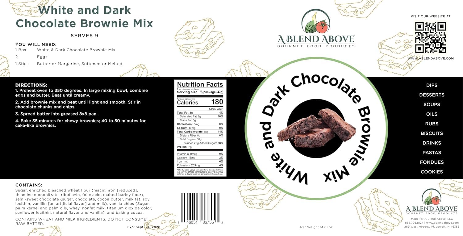 White and Dark Chocolate Brownie Mix