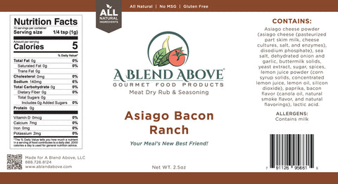 Asiago Bacon Ranch Spice Rub