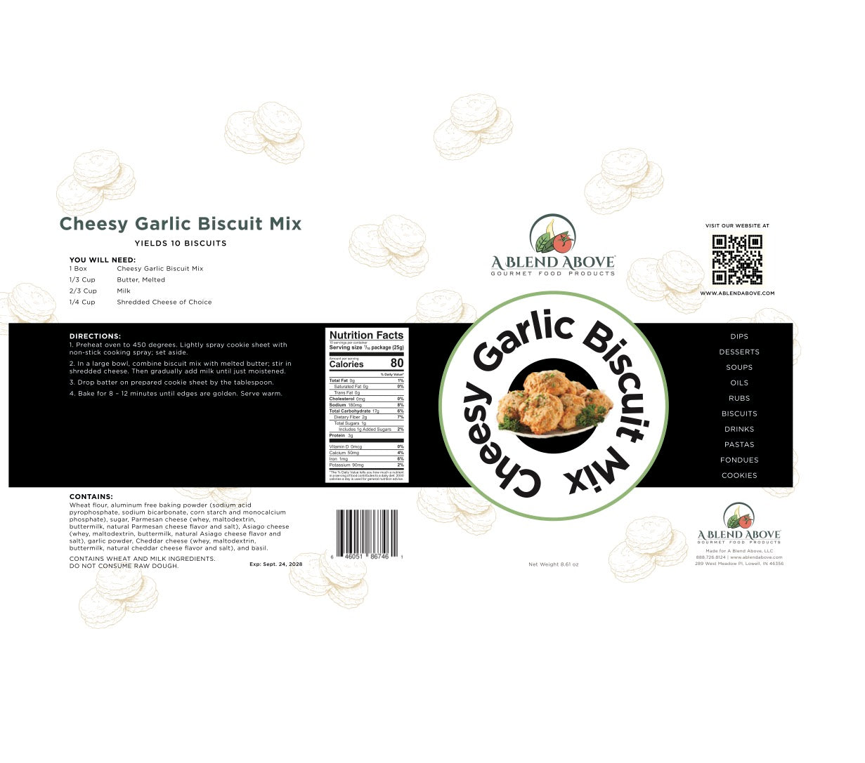Cheesy Garlic Biscuit Mix