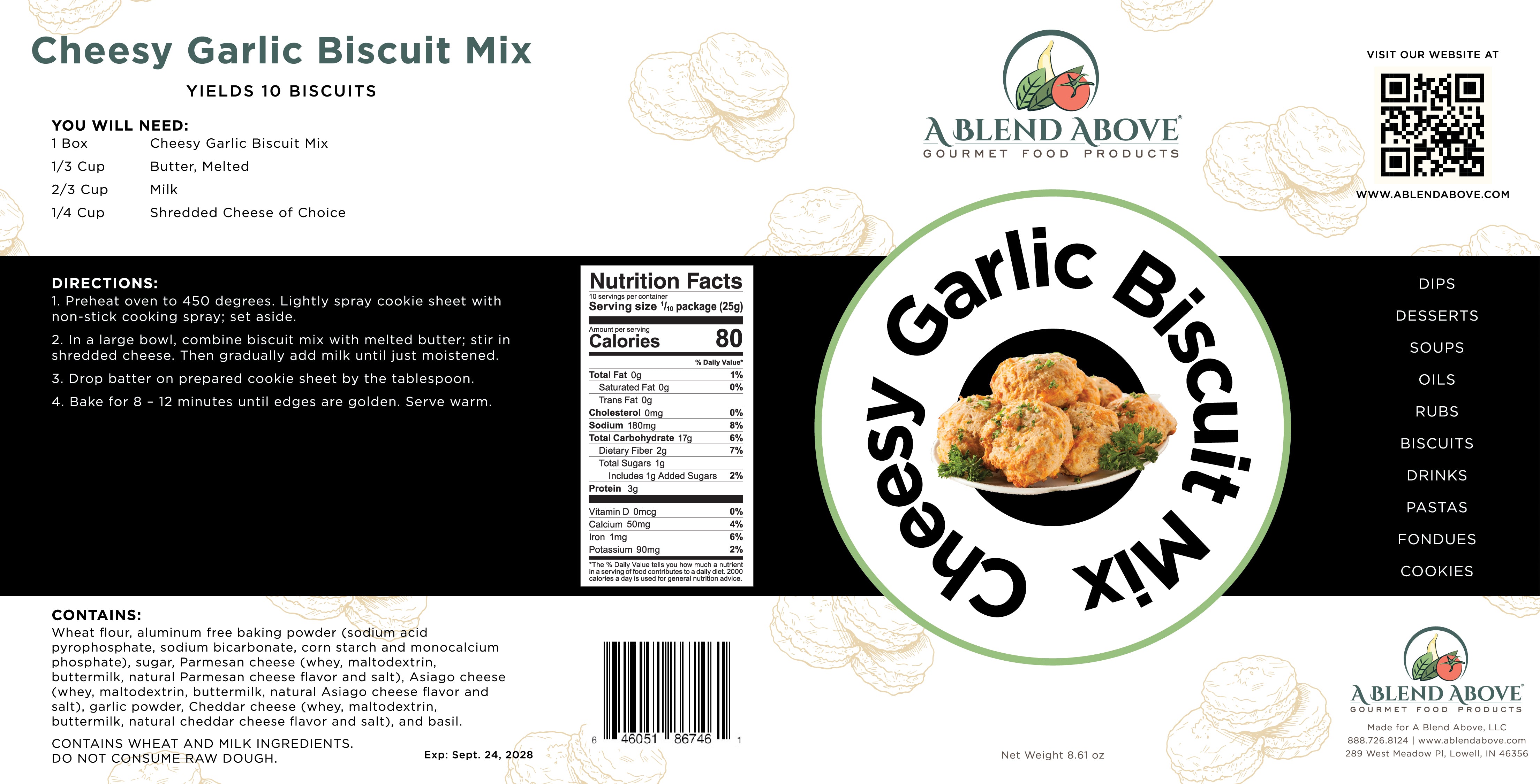 Cheesy Garlic Biscuit Mix