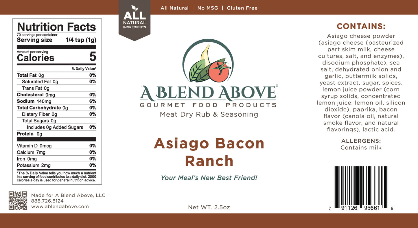 Asiago Bacon Ranch Spice Rub