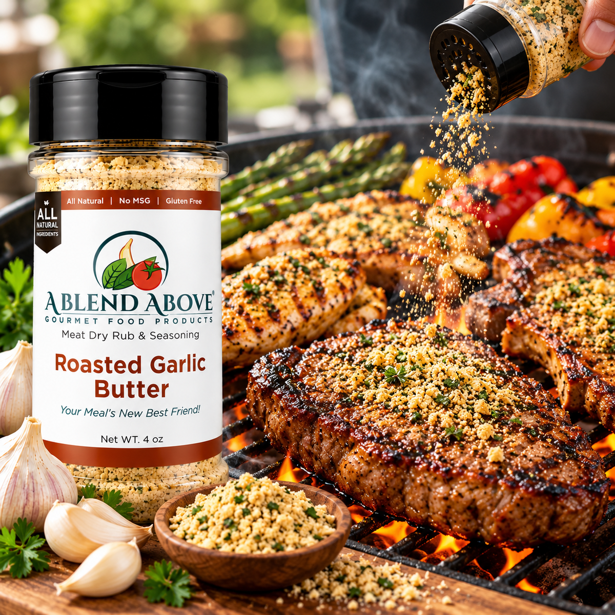 Roasted Garlic Butter Rub