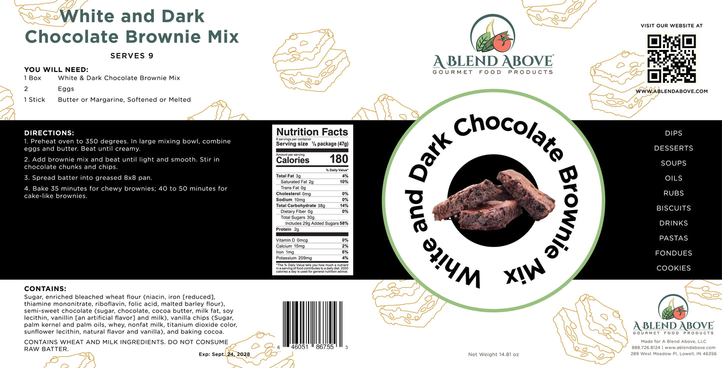 White and Dark Chocolate Brownie Mix