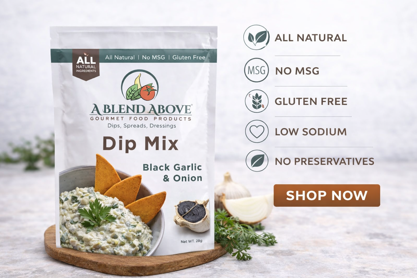 Black Garlic & Onion Dip Mix