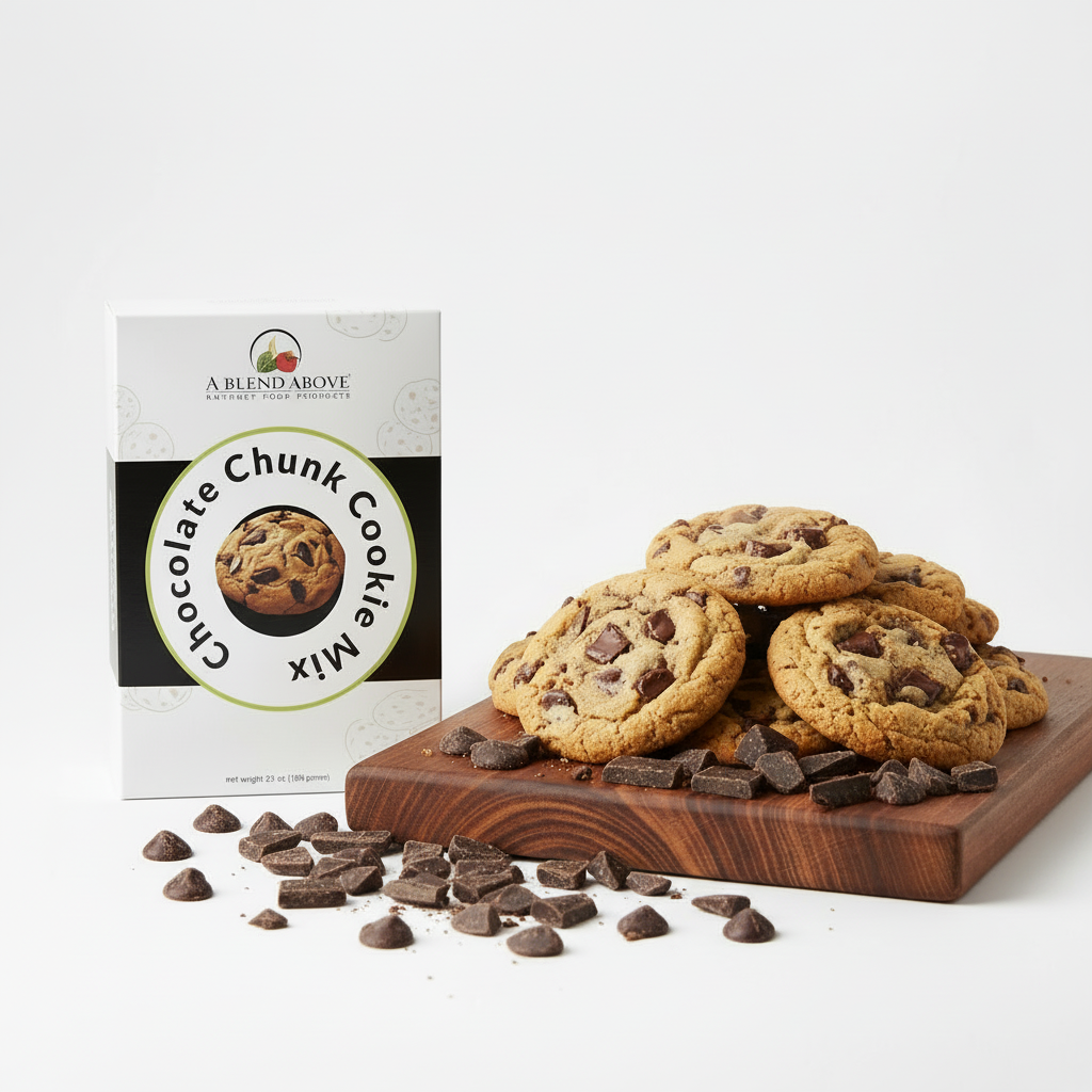 Chocolate Chunk Cookie Mix box with smaller cookies