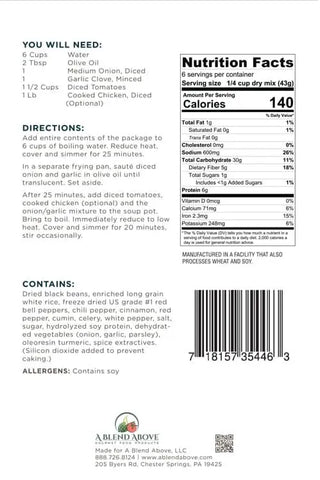 Cuban Black Bean & Rice Soup Mix