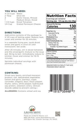 Italian Pasta & Fagioli Soup Mix