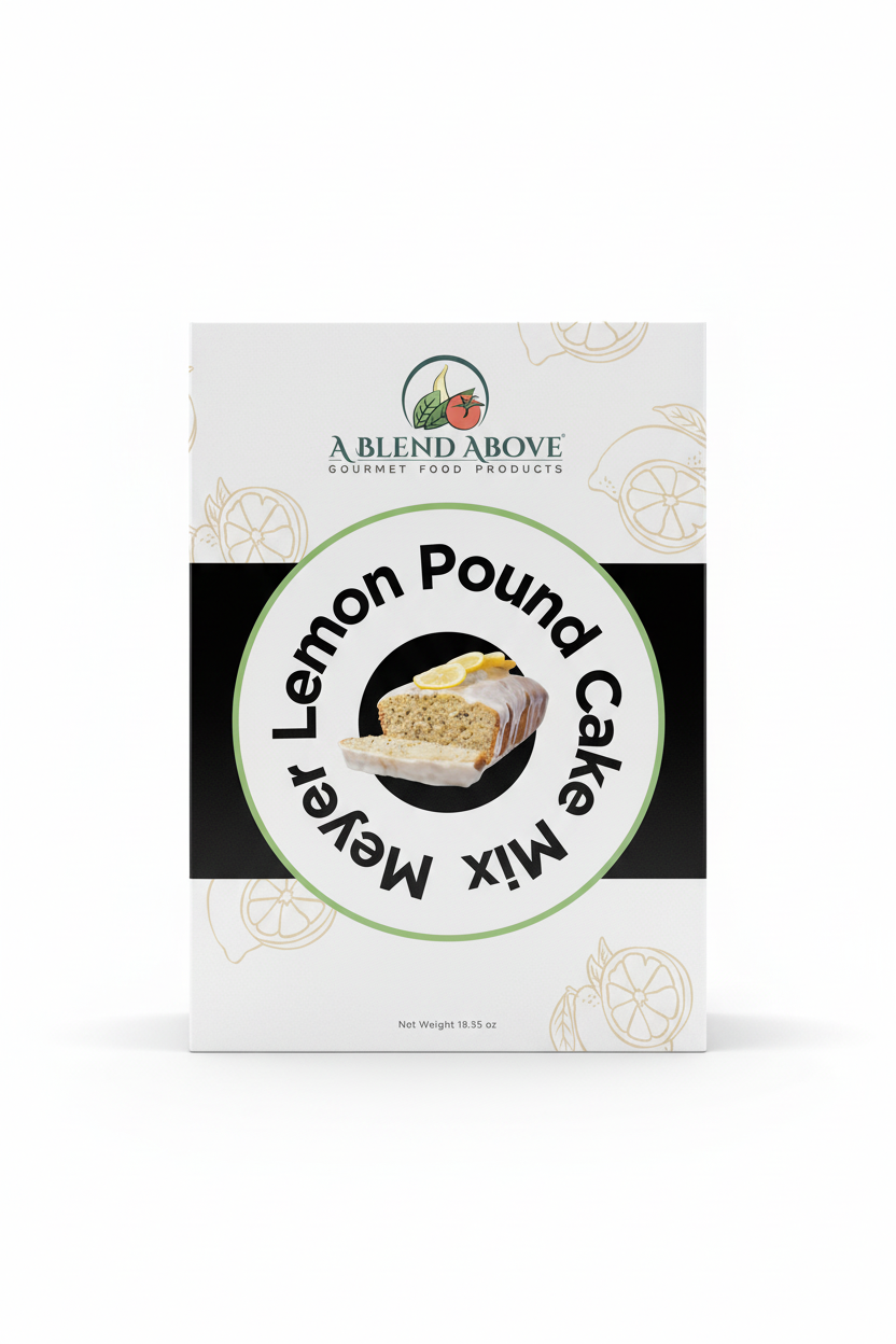 Meyer Lemon Pound Cake Mix 3D Box