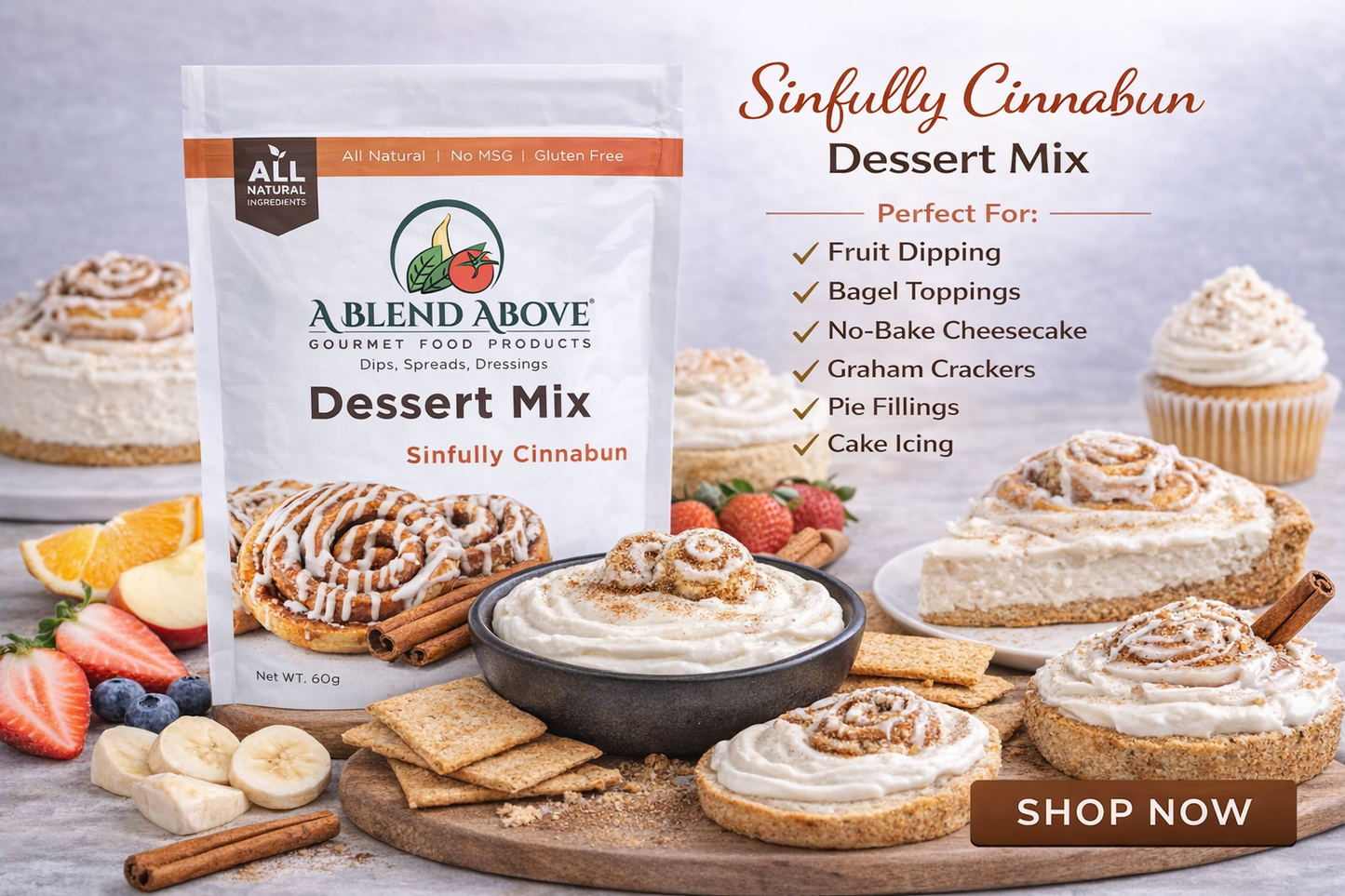 Sinfully Cinnabun Dessert Mix