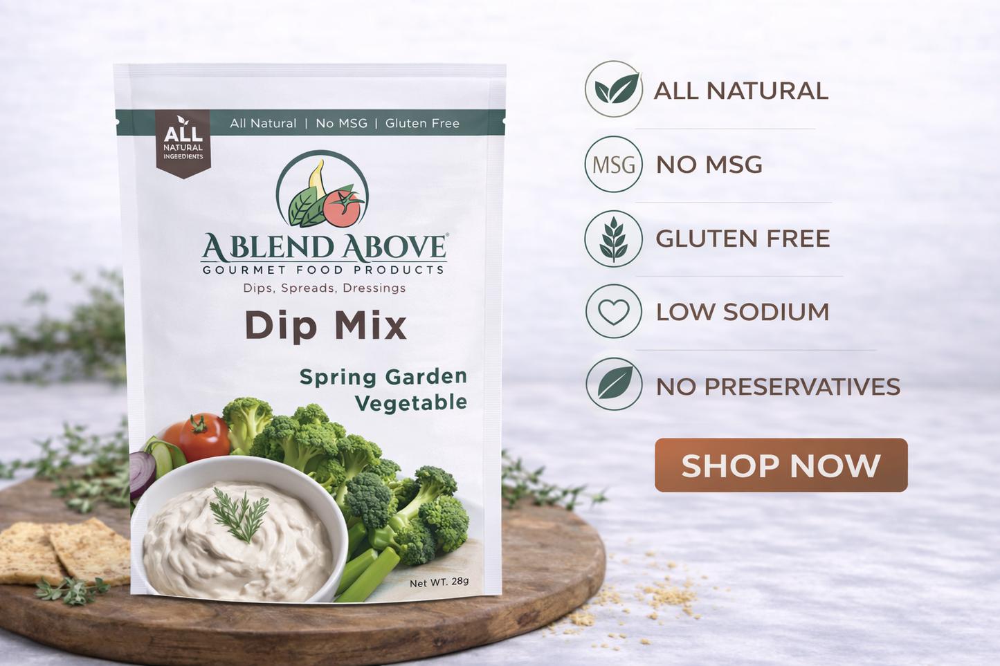 Spring Garden Vegetable Dip Mix