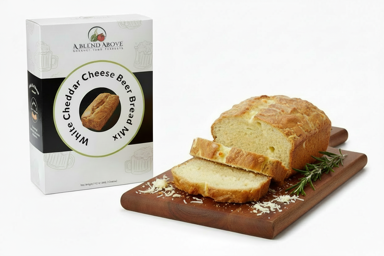 White Cheddar Cheese Beer Bread with shredded cheese