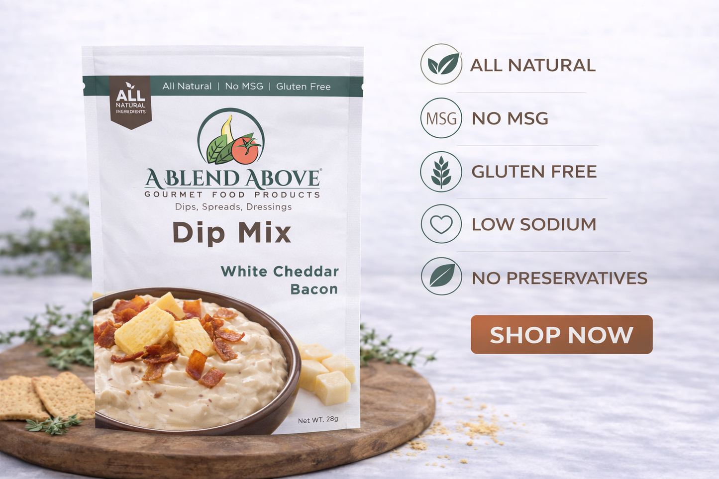 White Cheddar Bacon Dip Mix